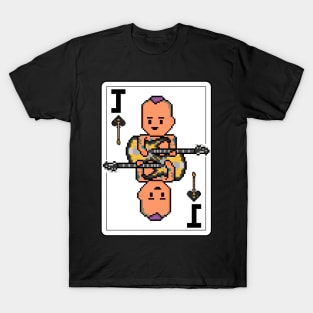 Pixelrockstars Jack of Spades Playing Card T-Shirt